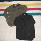 Vintage WW1 Military shirts Chain Strap Saks Fifth Avenue Shirts(ptp21) Rare