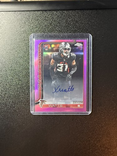 Topps 2025 Chrome Xavier Watts Falcons RC Auto Rookie Autograph /250