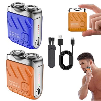 Double Ring Pocket Travel Shaver Mini Men Shaver Portable Beard Razor USB-C IPX7