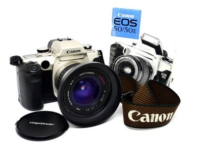   Canon EOS 50E mit Voigtländer 19-35mm Objektiv #9114240 || vom Händler!