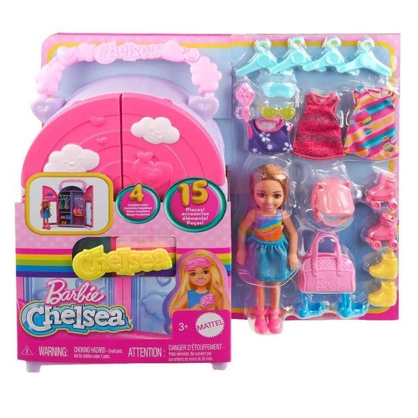 Barbie Chelsea Kleiderschrank Spielset Offene Verpackung HXN03 2025 Mattel-image