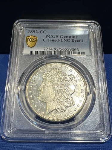 1892-CC Morgan Silver Dollar $1 Carson City Uncirculated PCGS UNC Details