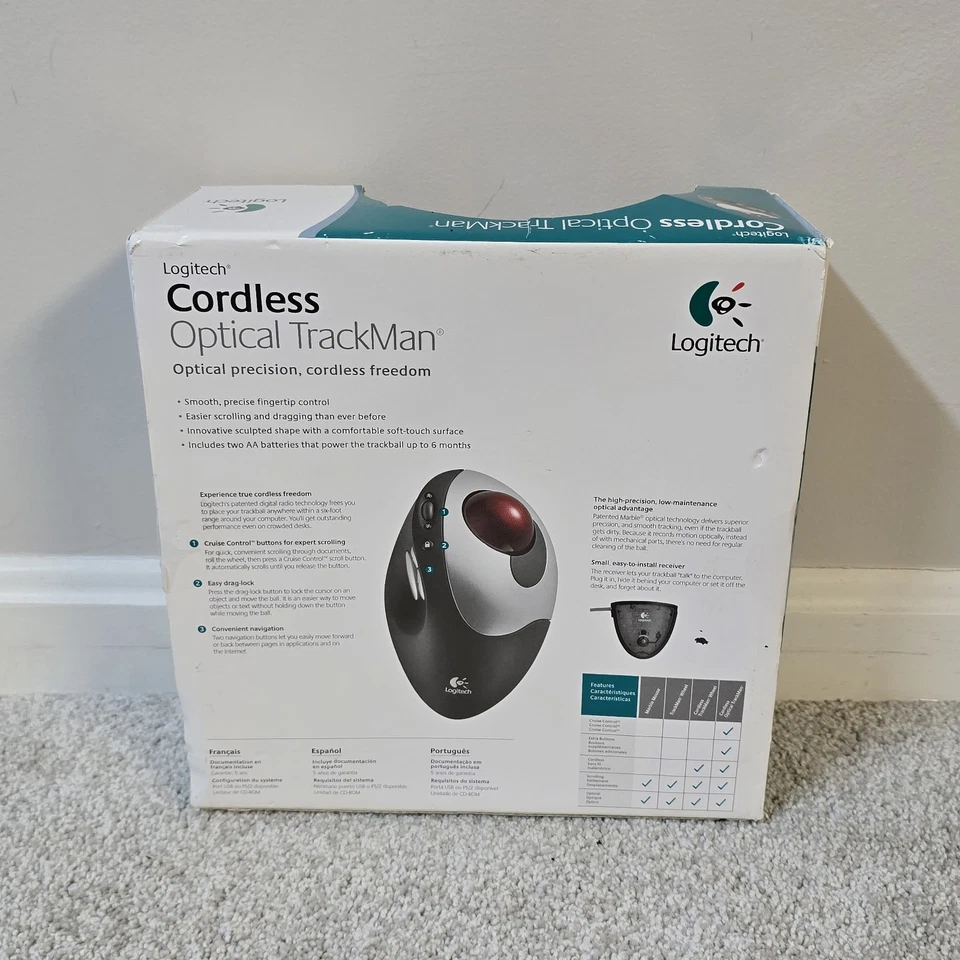 Logitech 904369-0403 TrackMan kabellose optische Maus - Bild 4 von 4