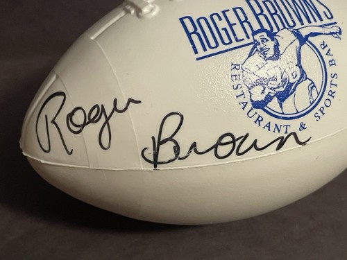 Roger Brown Signed Football - Virginia Sports HOF - Picture 2 of 7