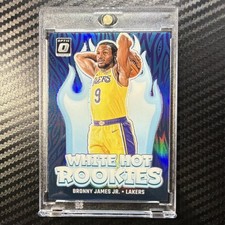 Panini 2024-25 Donruss Optic Bronny James Jr. White Hot Rookies Prizm #15