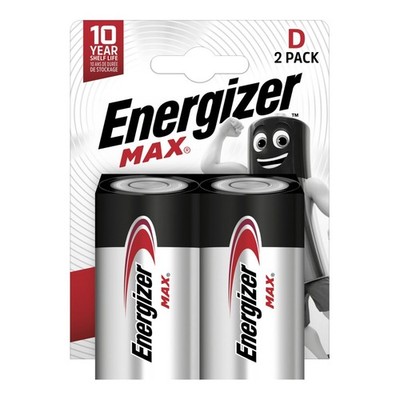 kQ ENERGIZER 2er Blister Batterie Max Alkaline Mono D 1,5V