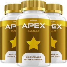 (3 Pack) Apex Gold – ApexGold Advanced Capsule Supplement Pills  Daily Health