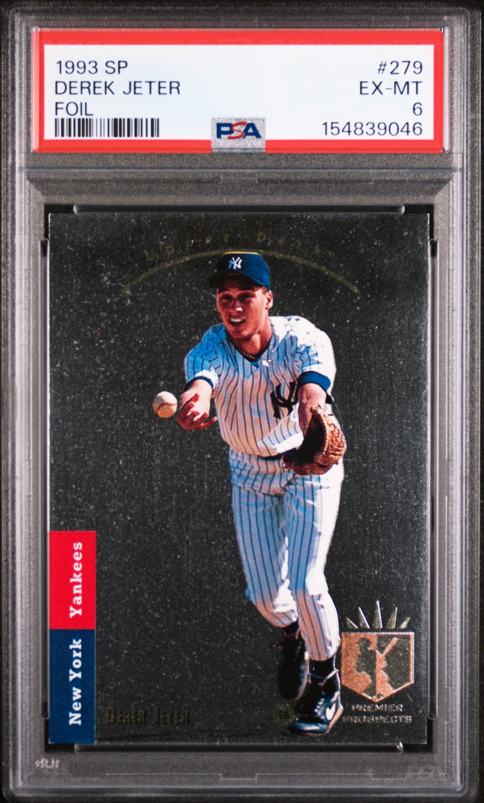 1993 SP FOIL #279 DEREK JETER ROOKIE RC PSA 6