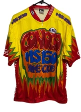 CONOCO BIKE CLUB Men MS150 Houston to Austin Zip Cycling Jersey XL Louis Garneau