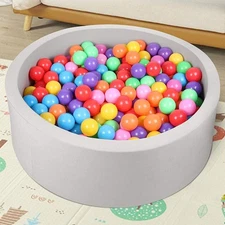 Foam Ball Pit Toddlers Soft Round Kiddie Baby Sponge Playpen Ball Pool for Kids