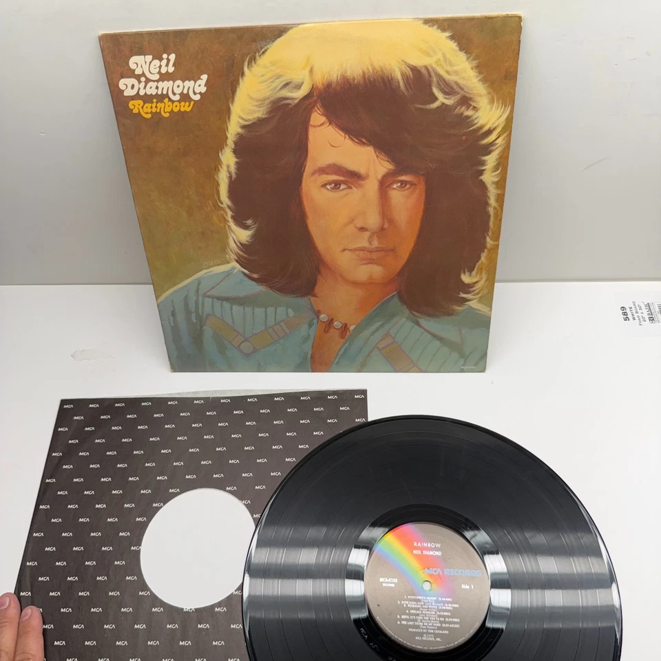 NEIL DIAMOND RAINBOW - MCA-2103 LP VINYL RECORD MCA RECORDS 1973 Classic - Image 2 of 4