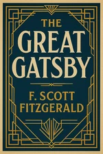 🌟 The Great Gatsby Art Deco Style Poster - 24x36” Print