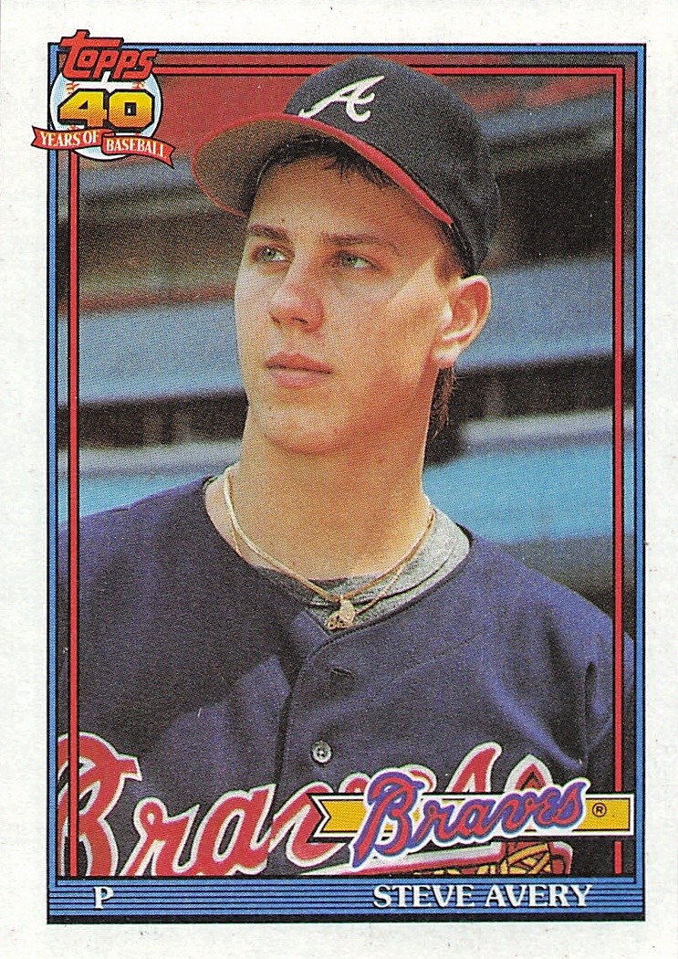 1991 Topps #227 Steve Avery