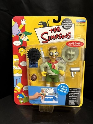 NOS The Simpsons - Scout Master Flanders - Interactive Playmates Figure