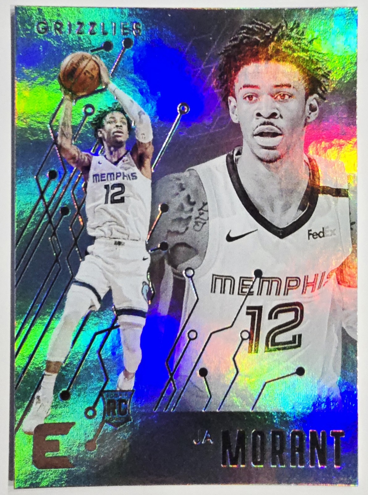 2019-20 Panini Chronicles Essentials Foil Ja Morant Rookie Grizzlies #230 ⚪️✨️