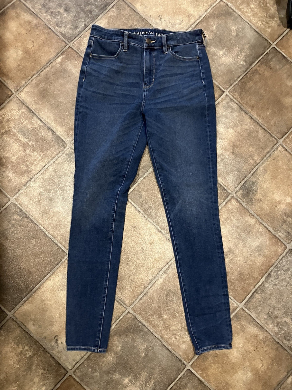 American Eagle Outfitters Women's Dark Wash Stretch Slim Jegging Jeans 10