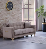 Sofa 3 Sitzer Luxus Textil Wohnzimmer Couch Sofas Polster Dreisitzer Couchen