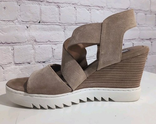 Sofft Womens Size 10 Uxley Desert Suede Platform Wedge Open Toe Sandals Wedge - Picture 10 of 16