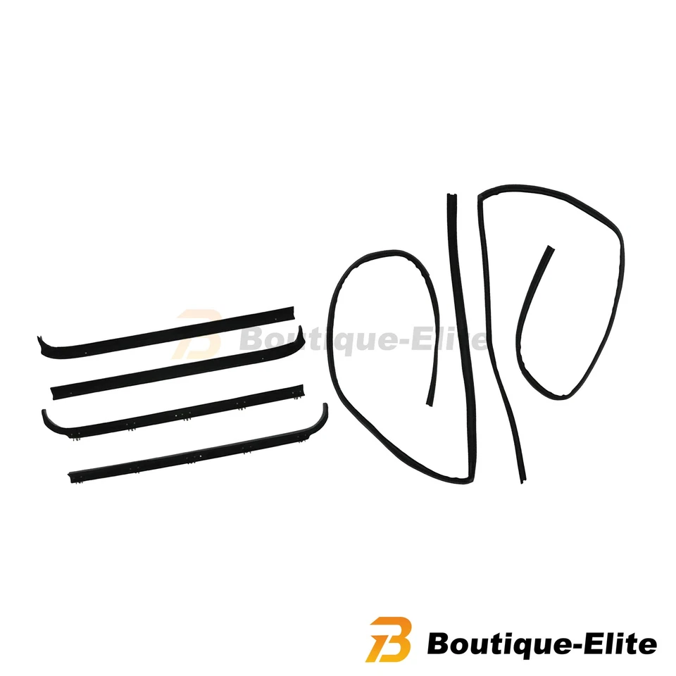 Window Sweep & Run Channel Weatherstrip Seals Kit For 80-86 Bronco F100 F150 250 Foto 2 de 4