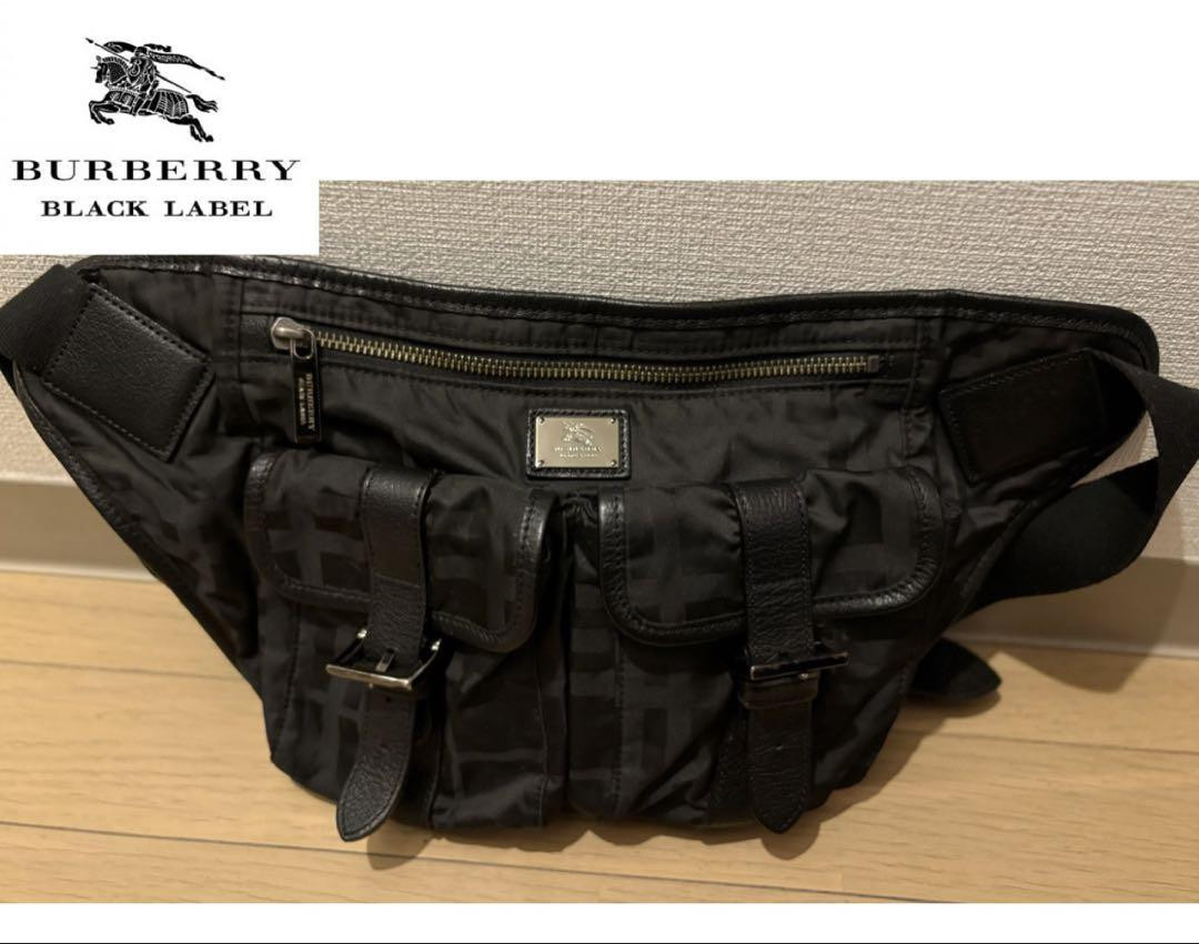 Burberry Black Label Waist Bag Black from Japan | eBay Burberry Black Label Waist Bag Black from Japan | eBay