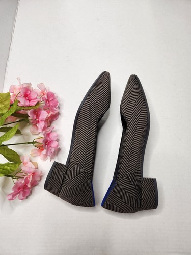 NEW Rothy’s Size 9.5 Sparrow Herringbone The High Point Pumps Heels - Picture 7 of 9