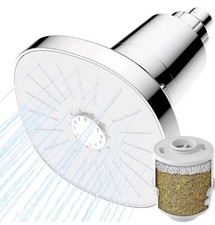 Filtered Shower Head, Rain Shower Head with Filter, Improves Skin Hair