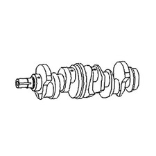 Crankshaft Fits John Deere 410c 410d 510d 550 650g 6400 6400l 6500 6500l Re54883