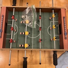 Tabletop Foosball Game  Portable Mini Soccer Set for Kids  Adults