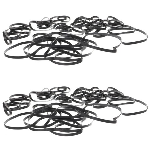 Set of 2 Optical Drive Repeater Belt Office Cassette Player Belts Replacement