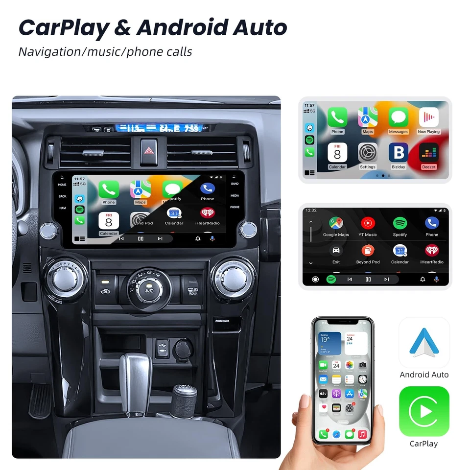 10.33” Car Stereo Radio Android 13 Carplay GPS For Toyota 4runner 2010-2019 64GB - Изображение 4 из 4