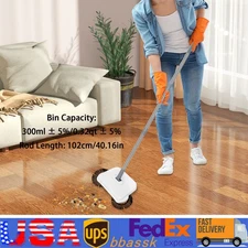 Carpet Sweeper Floor Sweeper Manual Sweeping Non Electric, with mop and Dust Bin