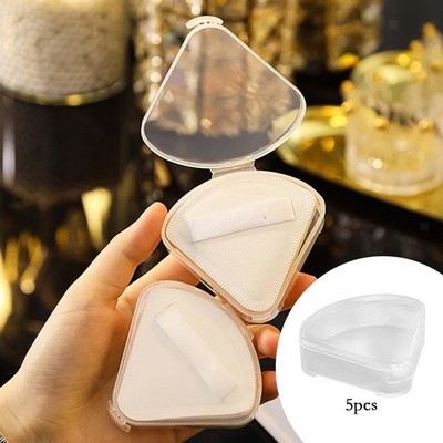 5 Teilige Tragbare Triangle Puff Box Case Anti Pollution Tragetasche für Die