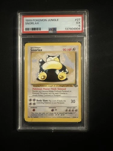 Snorlax 27/64 Jungle PSA 5