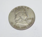 US 1948 Franklin Half Dollar 90% Silver Coin, 50 Cents.