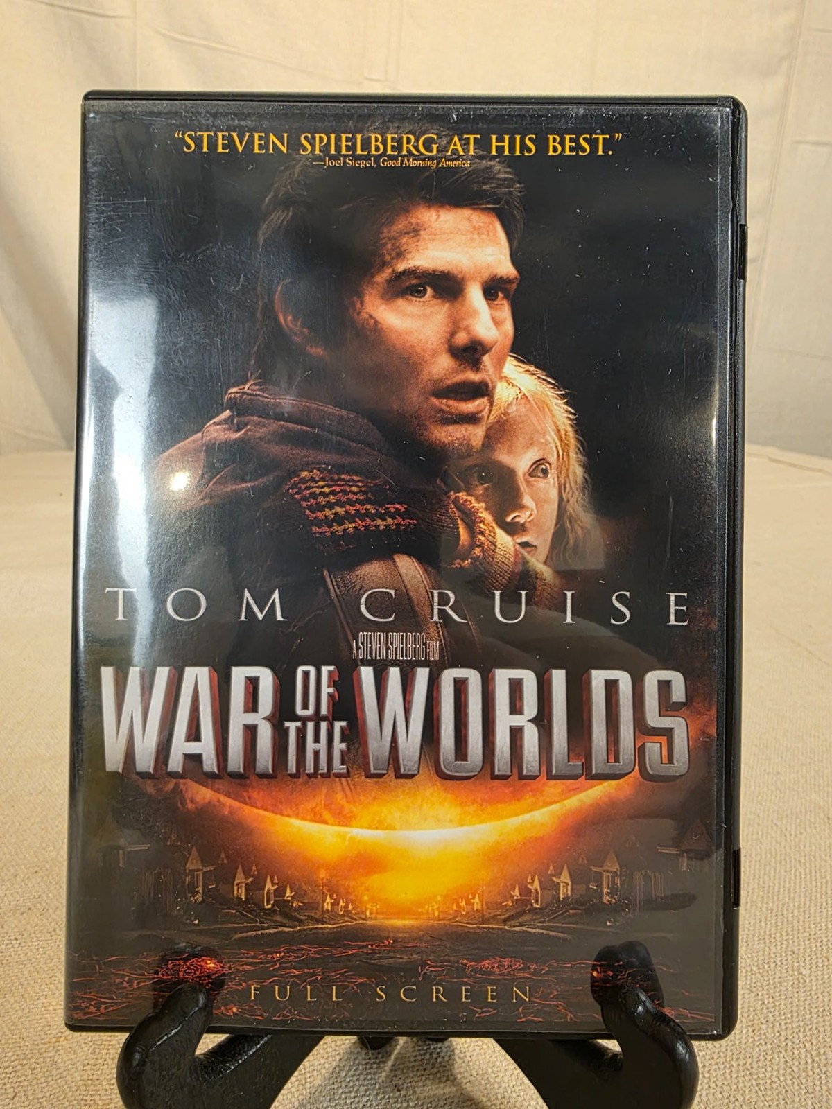 War of the Worlds DVD Tom Cruise Steven Spielberg Full Screen