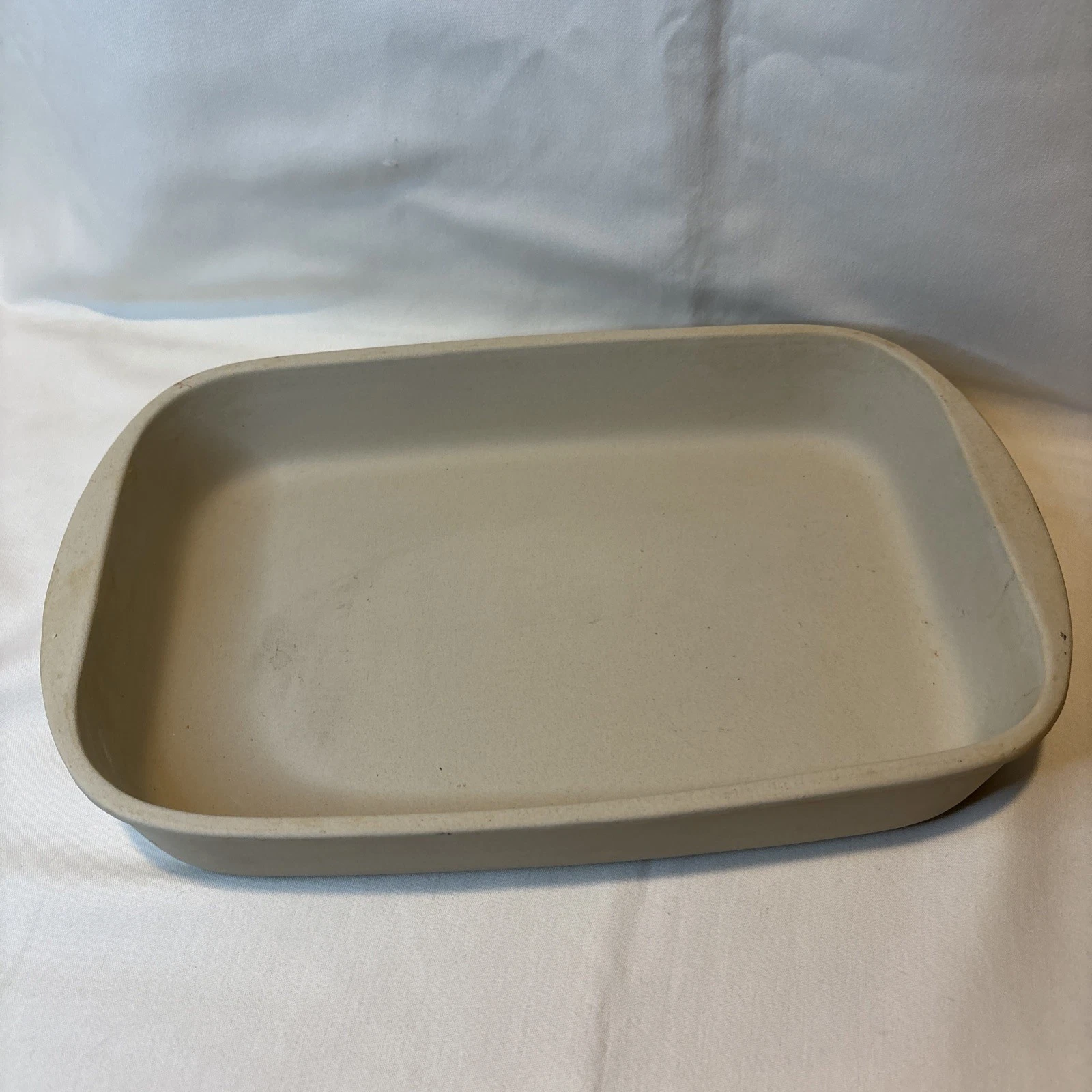 Pampered Chef 9x13 Baker Stone Pan 0913 Seasoned Rectangle Pan USA 1992