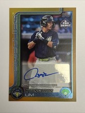 2025 Topps Pro Debut #PD-195 Hyungchan Um Base Autographs Gold #/50