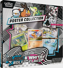 Pokémon TCG Scarlet & Violet Black Bolt White Flare Poster Collection Box