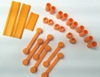Hot wheels Redline Original Base Ramps Tressures Track 25 Pieces Orange 1967