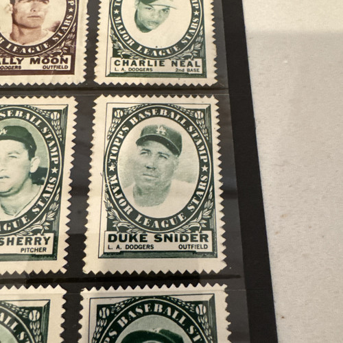 1961 TOPPS BASEBALL BRIEFMARKEN KOMPLETTER SATZ ALBUM 208/208 MANTEL WUNDERSCHÖN! ANSEHEN! - Bild 5 von 23