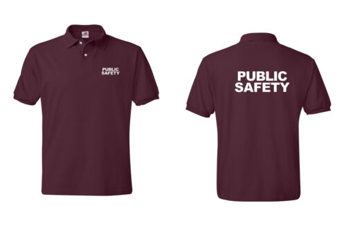 PUBLIC SAFETY SECURITY POLO Event Bouncer Staff S-5XL Guard Police Shirts Tee  - Picture 1 of 11