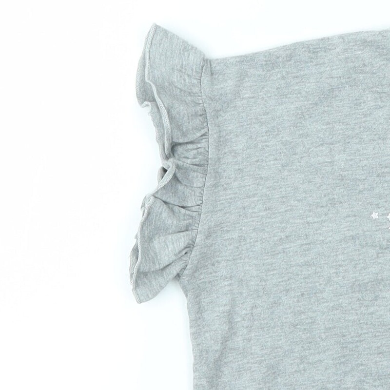 George Girls Grey Cotton blend T-Shirt Size 10-11 Years image 6