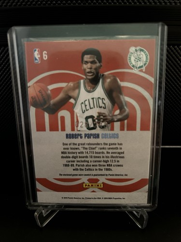 2009-10 Panini Studio #6 Robert Parish Heritage Materials Jersey #/249 - Bild 2 von 2