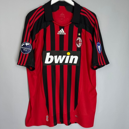 AC MILAN ITALY 2007 2008 HOME FOOTBALL SHIRT JERSEY MAGLIA #99 RONALDO ADIDAS - Picture 2 of 7