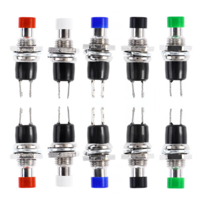 12 Pcs Reset Switch Power Button Switching Push-button Spst Momentary