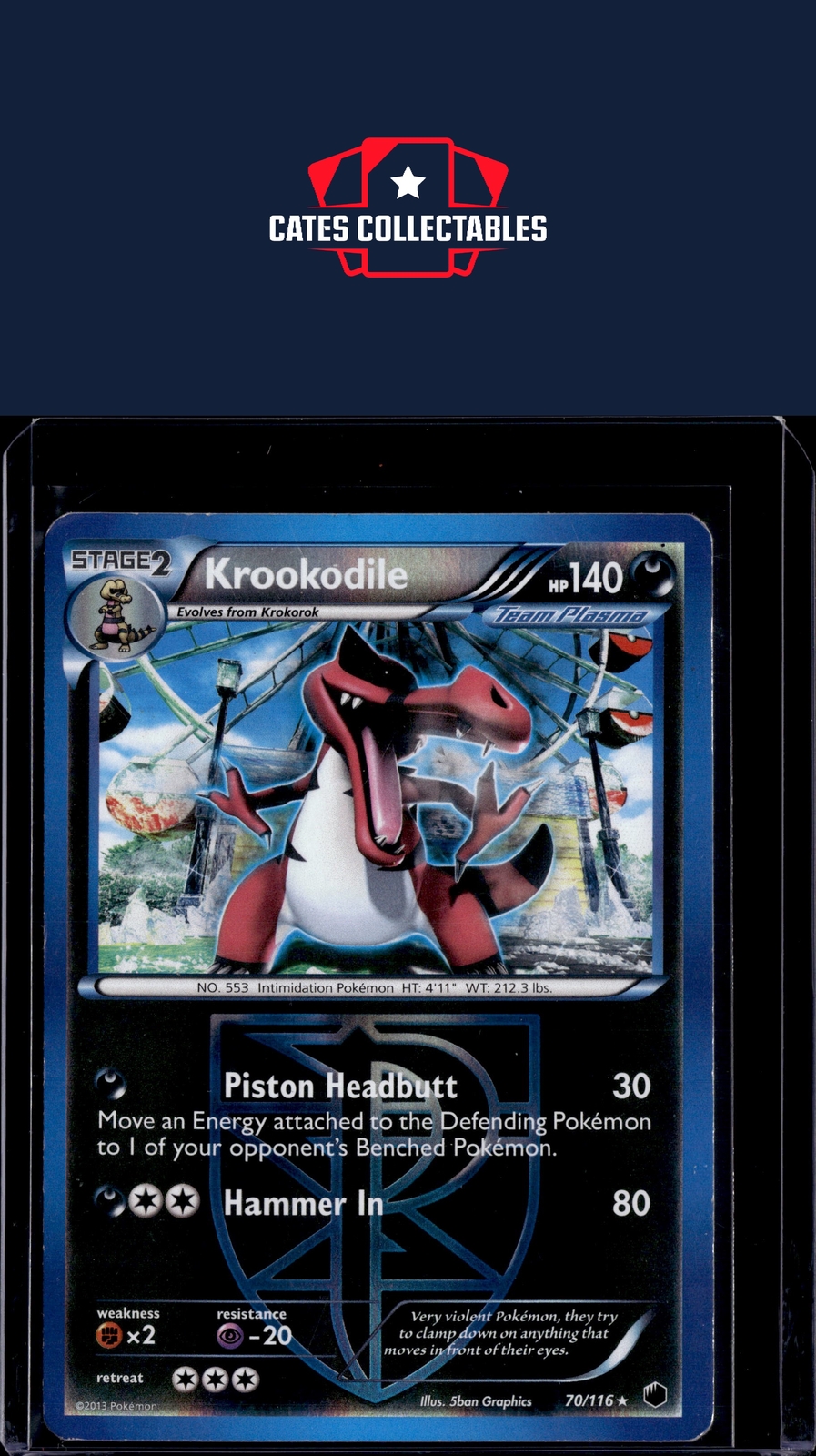 Plasma Freeze #70/116 Krookodile (Team Plasma)