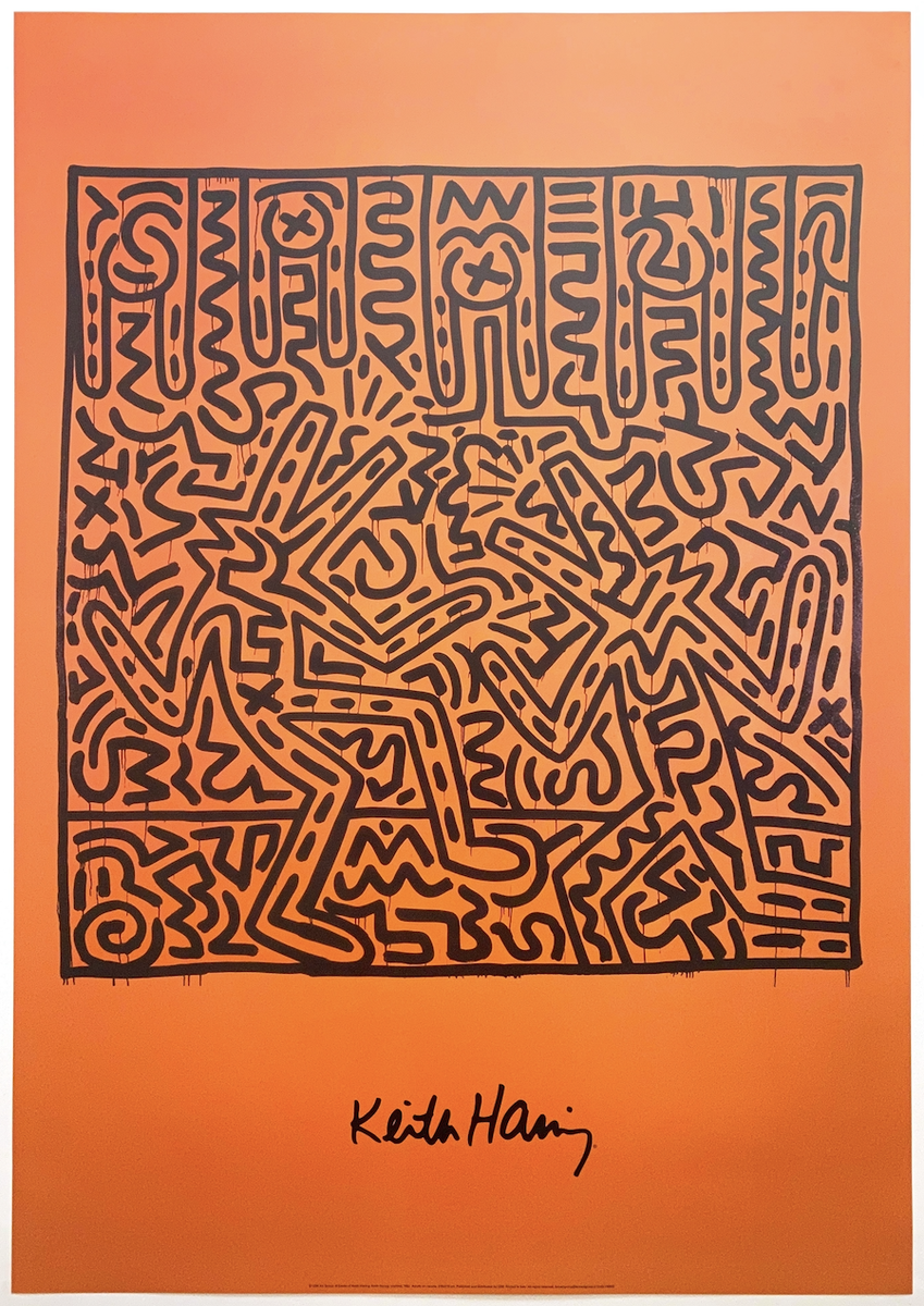 KEITH HARING ESTATE RARE 1999 LITHOGRAPH PRINT POP ART POSTER