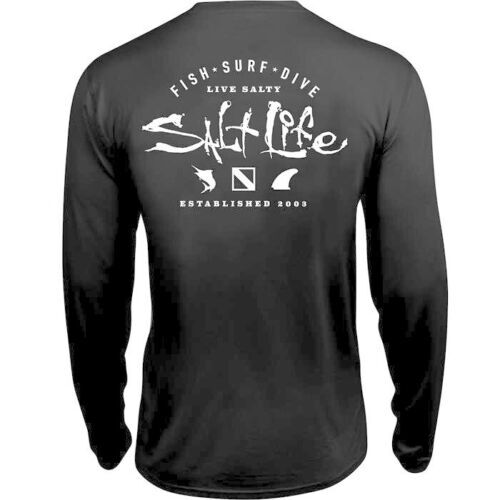 Pull Salt Life SLX Uvapor 1/4 Zip Homme 2XL – Bleu – Léger – Pêche Et Sport