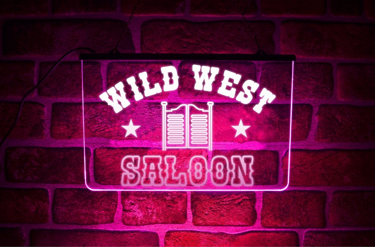 Insegna Al Neon Cowboys Beer Bar - Luce LED Fatta A Mano 43 Cm, Tubo In Silicone, Decorazione Da Parete Per Pub, Camera, Ufficio - 3