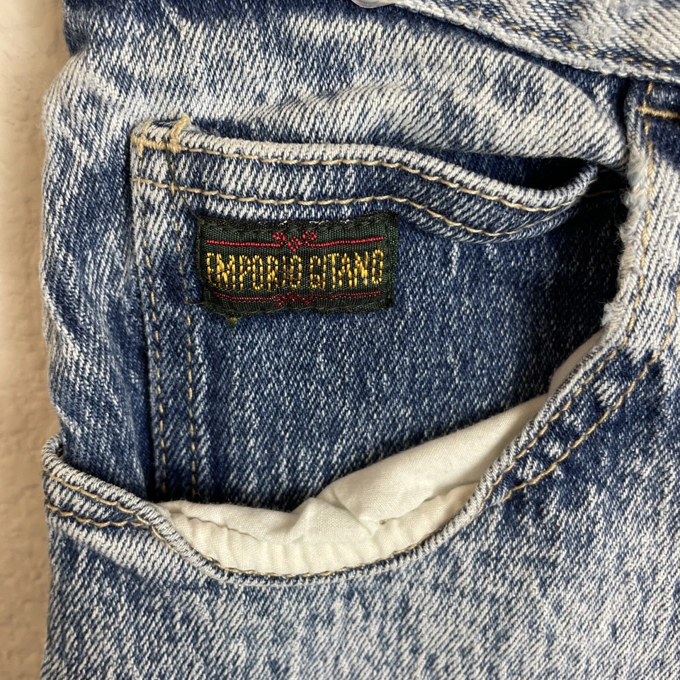 Vtg 80s Gitano Mom Jeans Acid  Wash Tapered Leg Size 12 - Image 4 of 4